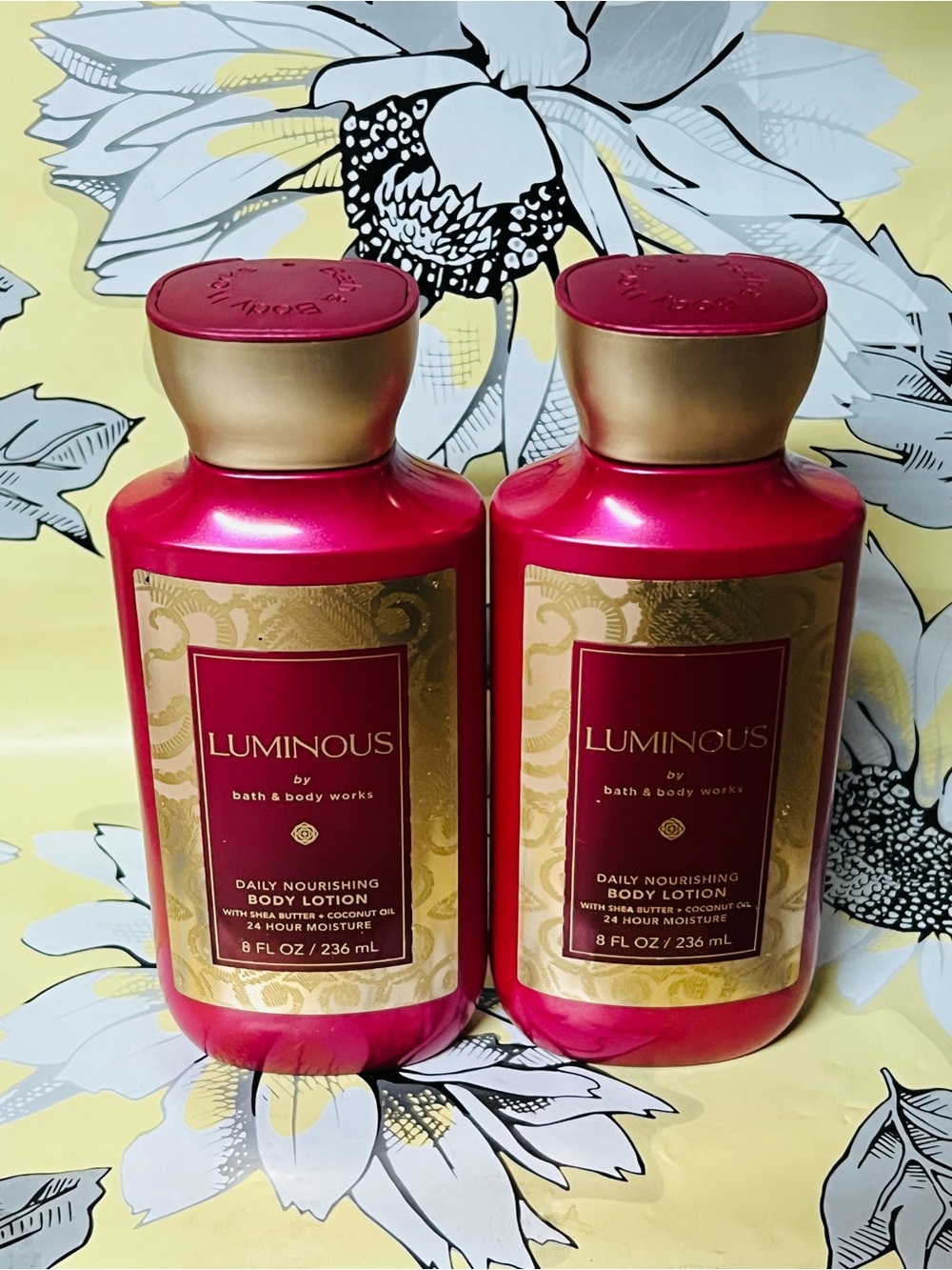 2 NEW Bath & Body Works Luminous Daily Body Lotion  8 oz